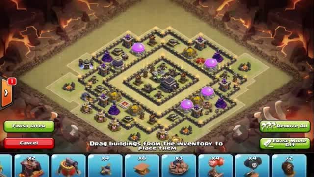 MAp War Clash Of Clans Th9-5