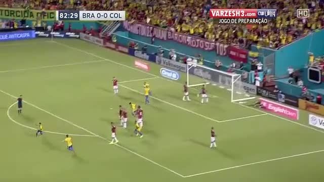 گل فوق العاده نیمار به کلمبیا در بازی دوستانه پارسال...