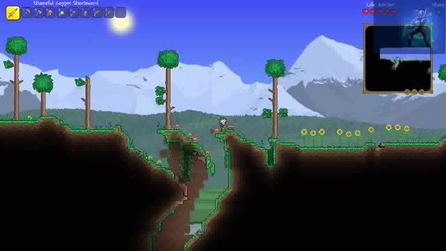TERRARIA EP:2 (BIG EATER IN SNOWY BIOME)