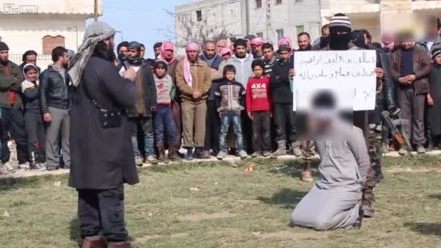 اعدام 4 شهروند سوری - جنایت کثیف داعش