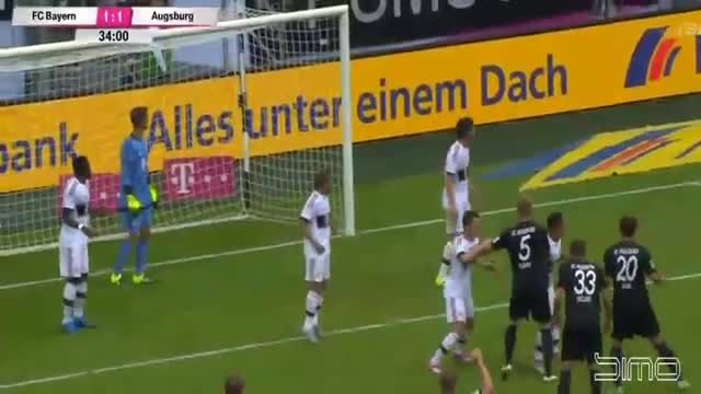 گل های بازی : بایرن مونیخ 1 - 2 آگزبورگ (تلکام کاپ2015)