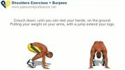 burpees تمرین ترکیبی عضلات سرشانه سینه پشت بازو