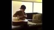 JB playing guitar :)
