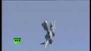 مانور نمایشی جنگنده روس Sukhoi PAKFA