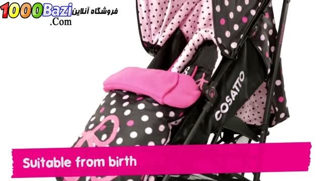 کالسکه تک صورتی نوزاد مدل Supa Bow How Pushchair Cosatt