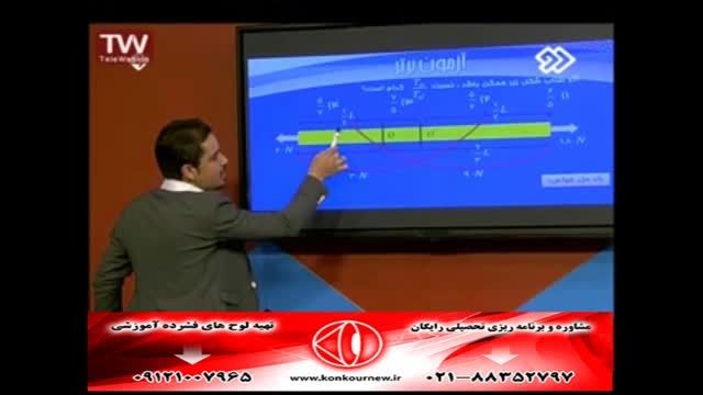 حل تکنیک فیزیک(دینامیک)کنکور سراسری با مهندس مسعودی(23)