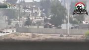 القابون (۲)- خبرگزاری ANNA - دفاع تانکها از مردم در حال عبور