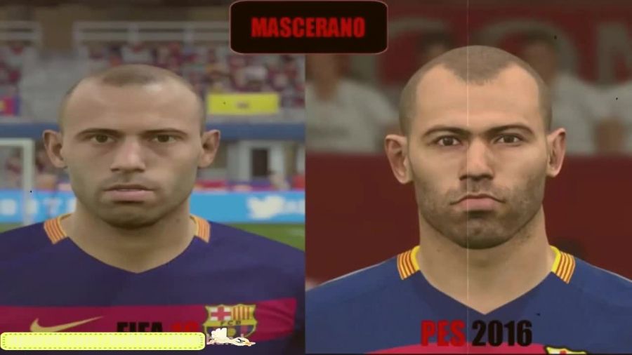 مقایسه بازیکنان بارسلونا در FIFA 16و PES 16