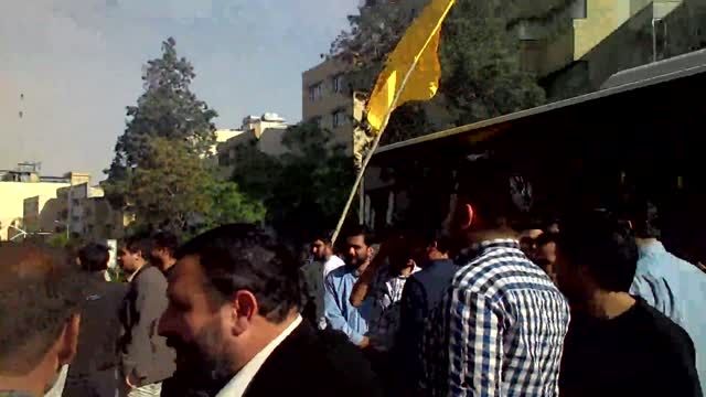 تجمع دانشجویان در نزدیکی سفارت عربستان part3