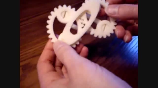 ساخت چرخدنده بیضی شکل جالب با پرینتر سه بعدی