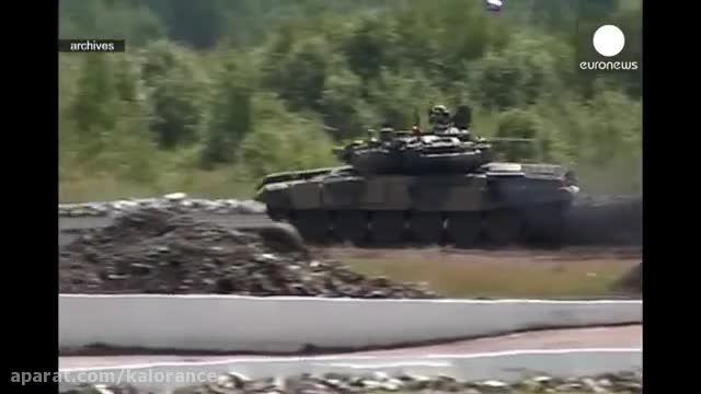 استقرار 7 تانک تی 90 روسیه در سوریه