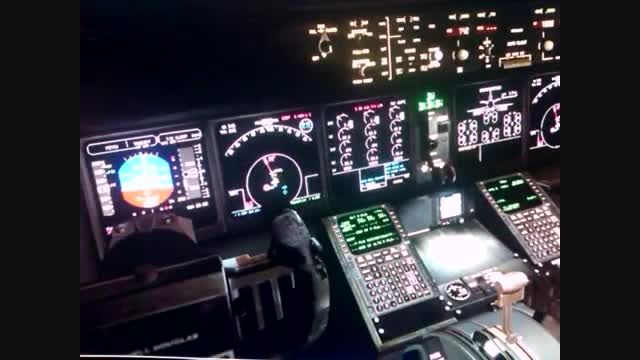 فرودی تماشایی در شب با PMDG MD-11