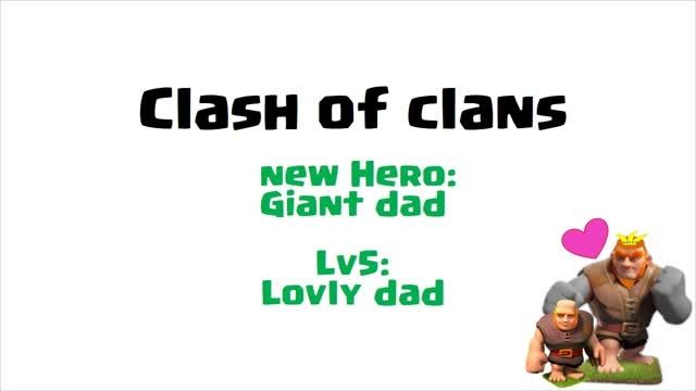 clash of clans Hero:giant dad(made by me):D