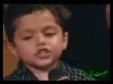 نوحه خوانی یک کودک در عزای سید الشهدا
