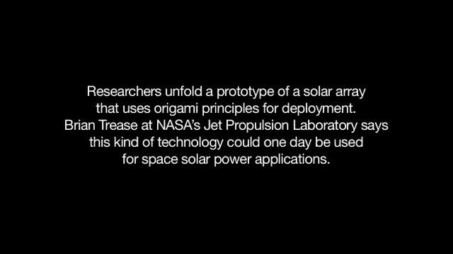 ناسا از هنر اوریگامی برای ساخت فضاپیما الهام می گیرد