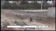سپر انسانی تروریستها در شهر عدرای سوریه