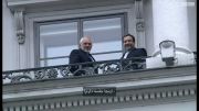 ظریف و عراقچی در بالکن هتل مذاکرات