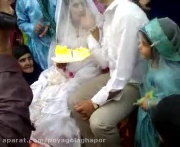 کلیپ سیلی زدن داماد به عروس