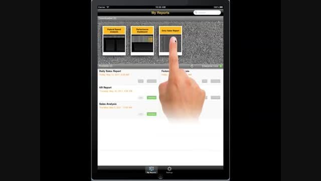 SAP Business Objects Mobile BI on iPad