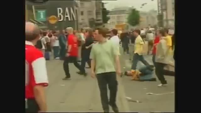 درگیری هواداران گالاتاسرای و ارسنال در فینال لیگ اروپا