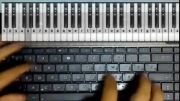 آموزش آهنگ پیانو - nostalogia   اثر کلایدر من با لپ تاپ