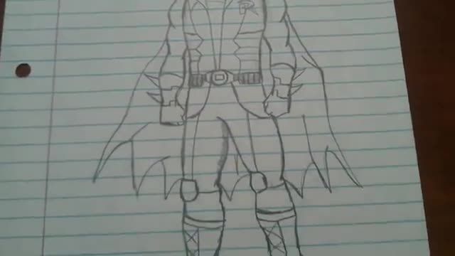 Damian Wayne drawing (son of Batman)
