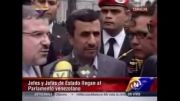 حضور احمدی نژاد در مراسم تحلیف رئیس جمهور جدید ونزوئلا