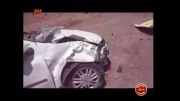 فیلم منتشر شده از تصادف خونین اتوبوس در جاده مشهد