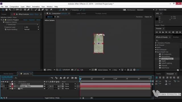 Camera Projection In After Effects