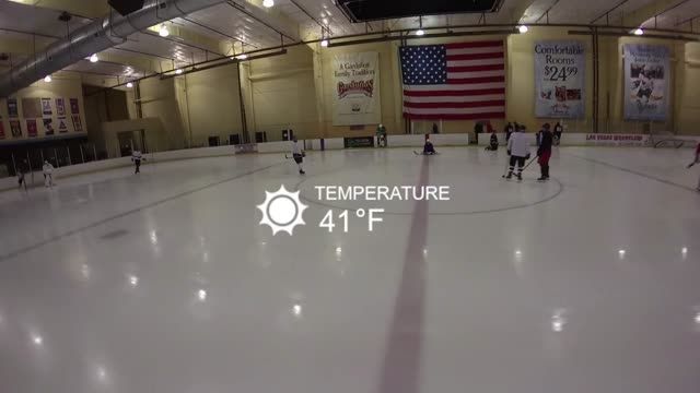 هاکی روی یخ با دوربین فیلمبرداری گارمین Virb XE