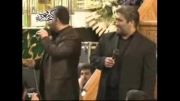 حاج کاظم غفاری و سعید حدادیان در ختم همسر حاج حسن خلج