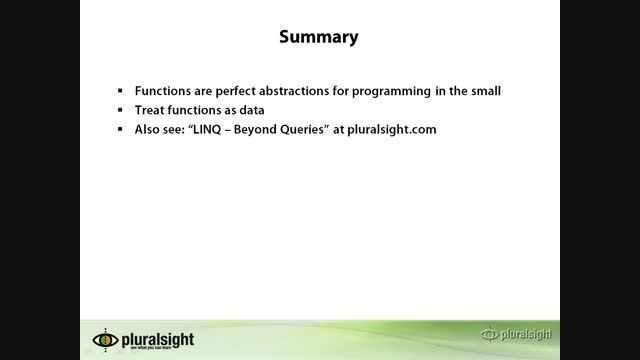 C#PP_4.Functional Programming with C#_8.Summary