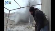 هلاکت تروریستها با شلیک تانک ارتش سوریه