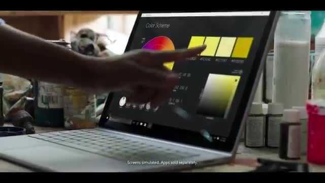 اولین ویدئو تبلیغاتی سرفیس بوک مایکروسافت