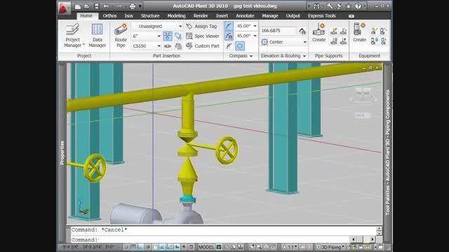 6- (Routing Pipe with AutoCAD Plant 3D (Part 3