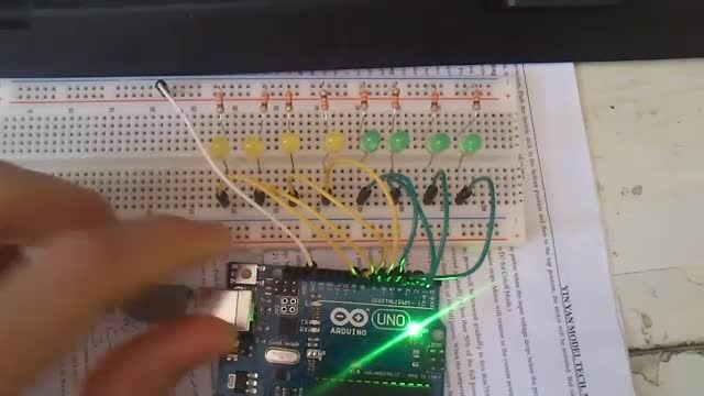 پروژه ساده روشن کردن 8 تا LED با آردوینو