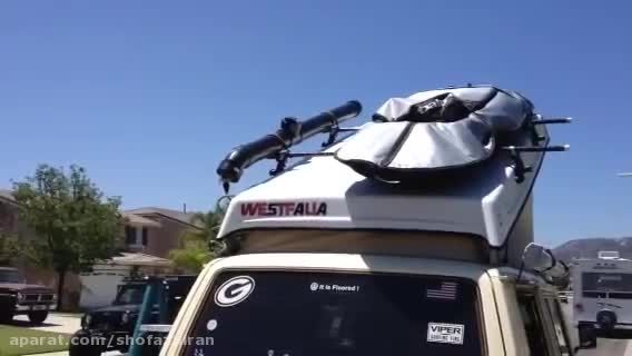 استفاده از آبگرمکن خورشیدی روی سقف اتومبیل
