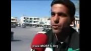 سوتی هنگام گزارشگری در شهر کرمان....تصادف خنده دار در پشت صحنه