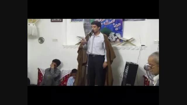 مداحی علی اکبر فخارزاده در جلسه چهارشنبه شبها - مصاحبی