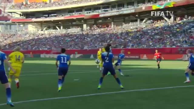 بازی : سوئد 0 - 0 آمریکا (جام جهانی زنان 2015 کانادا)