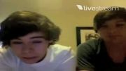 one direction - louis tomlinson harry styles twitcam part4
