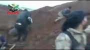 کشته شدن یکی از افراد ارتش آزاد سوریه پس از پیروزی اولیه