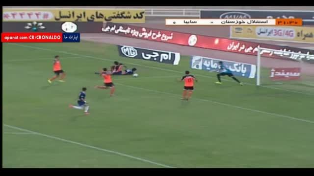 خلاصه بازی : استقلال خوزستان 1 - 0 سایپا (رفت)