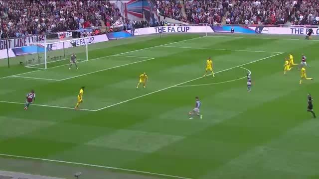 آستون ویلا در فینال FA CUP انگلیس (حرکات و گل ها)