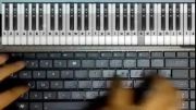 آموزش آهنگ پیانو - fur elise    اثر بتوون با لپ تاپ
