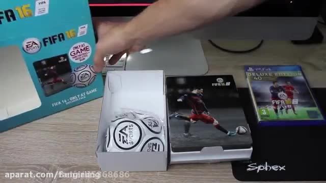 انباکسینگ بازی fifa 16 dlux Edition