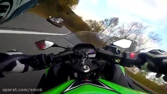 تست رانندگی با kawasaki ninja 300