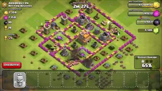 clash of clans attack for barbarian 7