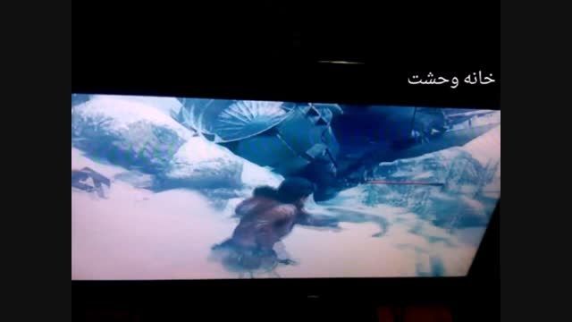 صحنه هیجانی rise of tomb raider