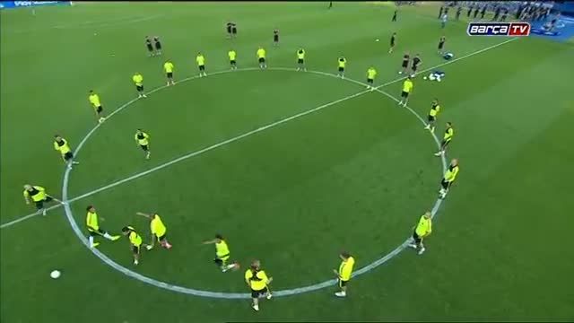 تمرینات بارسلونا قبل از فینال چمپیونزلیگ (2015.06.05)